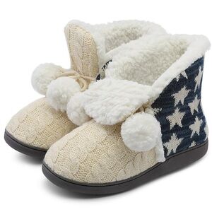 Women's Cozy Bootie House Slippers Shoes Plush Fleece Lining Size XL 11-12 NIB